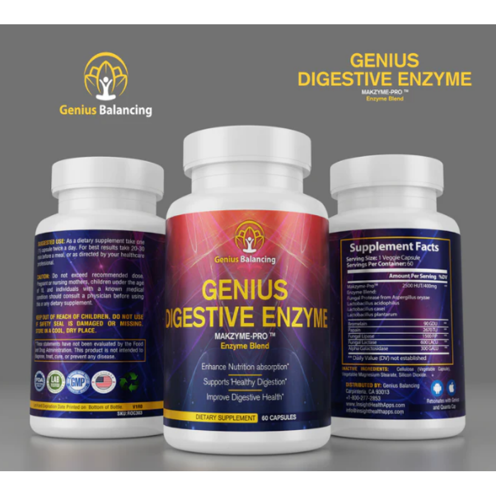 Genius Balancing Digestive Enzymes Nutrition